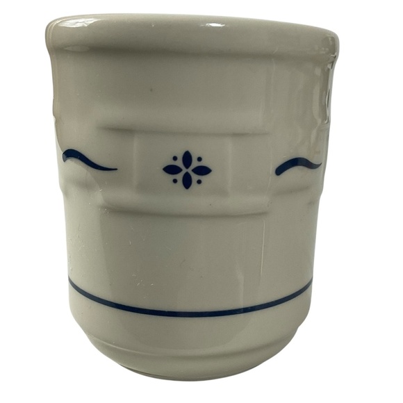 Longaberger Woven Traditions Classic Blue Pottery Mug Microwave Dishwasher safe - Picture 2 of 7